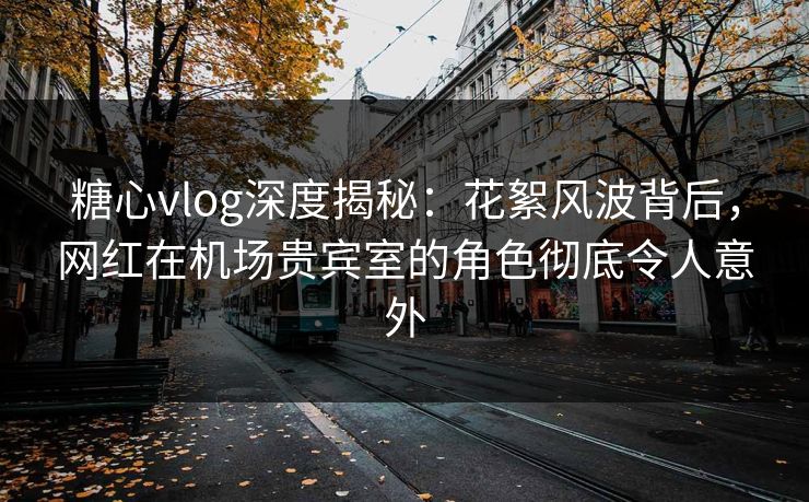 糖心vlog深度揭秘：花絮风波背后，网红在机场贵宾室的角色彻底令人意外